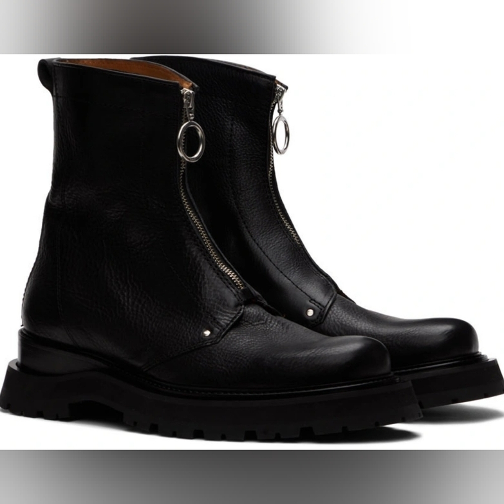 AMI Alexandre Mattiussi Black Zipped Boots size 36 in EUC